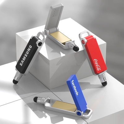 محرك أقراص فلاش USB من نوع السرعة المعدنية مع فلاش الاختبار جميعها اجتازت اختبار H2 أو Beach32 القراءة 15-20MB / s الفضة المصنوعة خصيصا