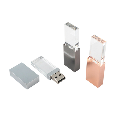 كريستال USB في الداخل مع ضوء LED عند العمل ضوء LED لامعة