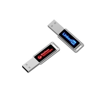 محرك أقراص فلاش عالي السرعة كريستال USB مع ضوء LED لامع