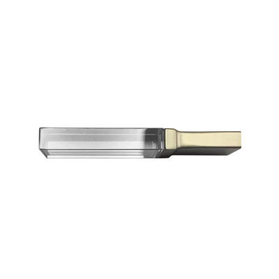 MINI UDP Flash USB Stick 2.0 أكريليك شفاف مع شعار محفور على جزء الكريستال الكبير
