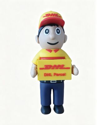 DHL Delivery Woman Person Cartoon Usb Flash Drive Made By Customer Design