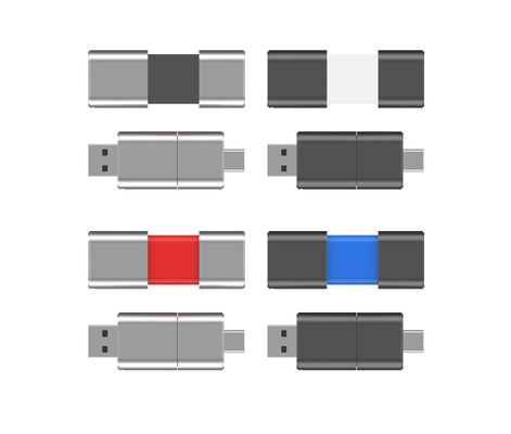 السرعة السريعة نوع C مع USB 3.0 و USB 2.0 محرك أقراص فلاش