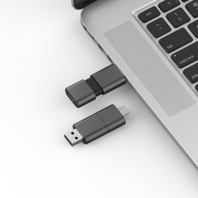 السرعة السريعة نوع C مع USB 3.0 و USB 2.0 محرك أقراص فلاش