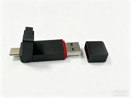 Gun Black Metal Usb Flash Drive With Type C Port Conform To Customer Request Metal Body Can Laser Logo