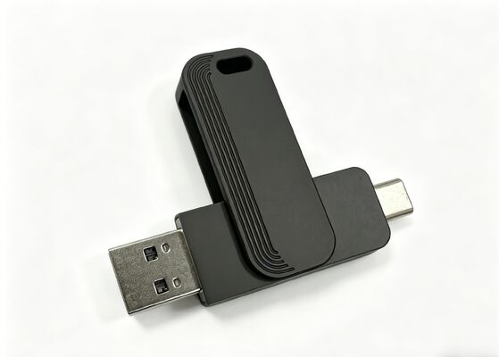Gun Black Color Usb 3.0 + Type C 1005 Passed H2 Test Type C USB Flash Drives Fast Match USA And EU Standrad