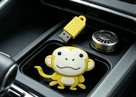 محرك أقراص فلاش USB مخصص على شكل قرد PVC يتميز بخيار تشفير البيانات للتسويق والوصول الآمن للبيانات