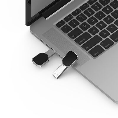 مع شعار ليزر بألوان LED على محركات أقراص USB ذات وجه USB تتميز بوظيفة تحميل البيانات المخصصة لهدايا الشركات