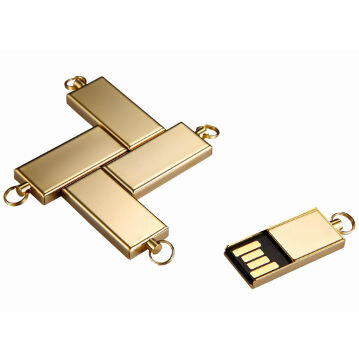 الفضة مع سبيكة الزنك الملمعة محرك أقراص فلاش USB المعدنية بما في ذلك رقائق فلاش HY مناسبة لاحتياجات نقل البيانات بسرعة وآمنة