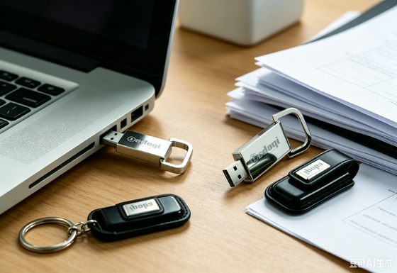 محرك أقراص فلاش USB مصنوع من جلد OEM باللون البني، وهو حل تخزين محمول أنيق ومتين مثالي لهدايا الشركات والمناسبات
