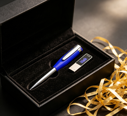 محرك أقراص فلاش USB على شكل قلم بوزن 20 جرام معتمد من CE/ROHS/FCC مع علامة تجارية قابلة للتخصيص لهدايا الشركات