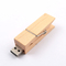 محرك فلاش USB خشبي على شكل مقطع سريع USB 2.0 3.0 2GB 4GB 256GB