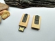 نمط التوصيل الخشبي USB محرك القيقب خشبي حالة النقش الملون وطباعة الشعار