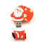 محرك أقراص فلاش USB مخصص بسعة 128 جيجا بايت مفتوح على شكل رسوم متحركة لأشكال عيد الميلاد USB 2.0 USB 3.0