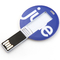 بطاقة ائتمان UDP سعة 128 جيجا بايت USB العصي 2.0 أشكال دائرية صغيرة CMYK طباعة الشعار