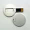 بطاقة ائتمان معدنية صغيرة مستديرة USB العصي UDP فلاش 2.0 معتمد من FCC