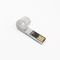 محرك فلاش USB معدني على شكل صافرة شعار ليزر فضي USB 2.0 Memory Stick