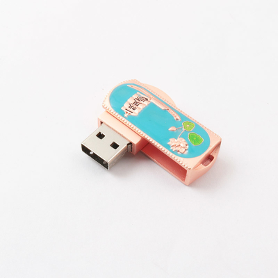 نقش الزهور 3.0 2.0 تويست USB محرك أقراص فلاش 360 درجة