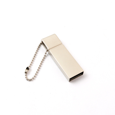 أسطوانة الفضة الميتة المعدنية USB Pen Drive 2.0 64GB 128GB 20MB/S شعار الليزر المخصص