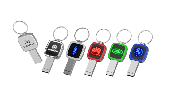 عند قراءة ضوء LED سوف يلمع Crystal USB Stick 32GB 64GB 128GB