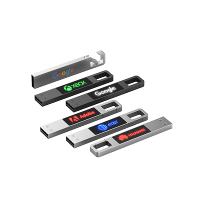 هدية العيد ضوء LED محرك فلاش USB 16G 32G 64G 128G 2.0