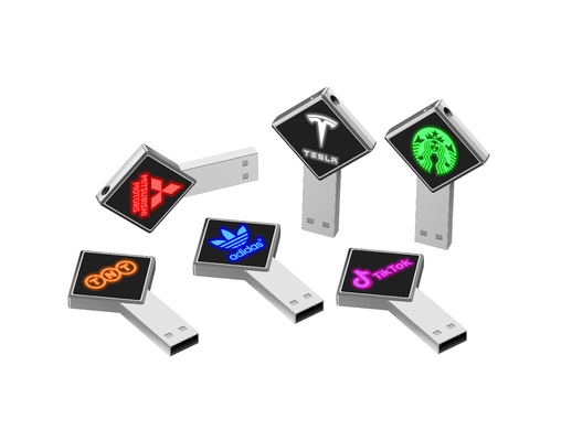 هدية جيدة بريميوم ضوء LED محرك فلاش USB 128 جيجابايت 256 جيجابايت 3.0