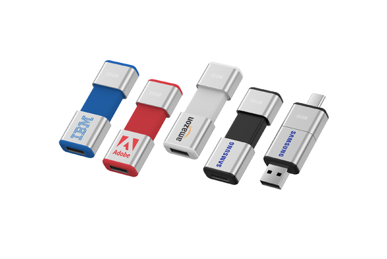 سريع السرعة من النوع C Pendrive سهل إلى مرن 64 ​​جيجابايت 128 جيجابايت 256 جيجابايت