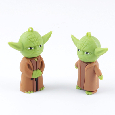 PVC مخصص على شكل Master Yoda Star Wars Usb Flash Drive USB 2.0 و 3.0