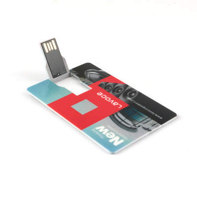 360 درجة دوران بطاقة الائتمان Usb Memory Stick 2.0 UDP Flash Chips 80MBS