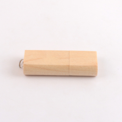 15 ميجا بايت / ثانية 32 جيجا بايت 128 جيجا بايت خشبي القيقب محرك فلاش USB مع حلقة صغيرة USB 3.0