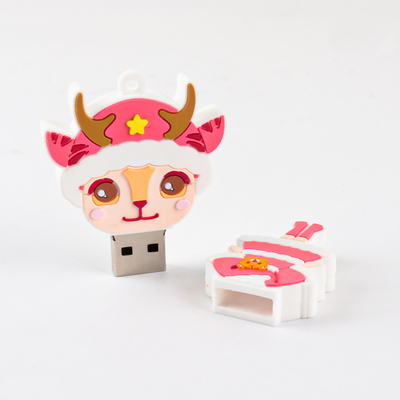 تصميم بيضاوي محركات فلاش USB شخصية مع تحميل البيانات مسبقًا نعم
