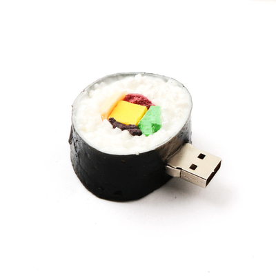 محرك أقراص فلاش USB ذات شكل سوشي على الجانب الخلفي