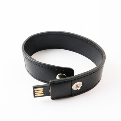 علبة معصم جلدية محرك فلاش USB سرعة القراءة 20MB / S مع دعم شعار مخصص