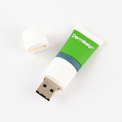 طباعة الشاشة الحريرية محركات فلاش USB مخصصة مع USB 2.0 واجهة مفتوحة القالب حسب تصميم العميل