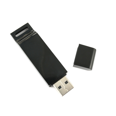 ذاكرة USB سوداء معاد تدويرها 32G-1TB جسد قابلة للتخصيص مع زيت المطاط