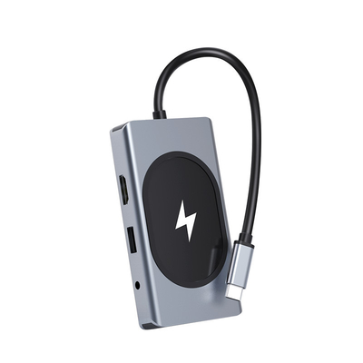 محول USB Type C HUB متعدد الوظائف 9 في واحد ومع قارئ بطاقات الذاكرة