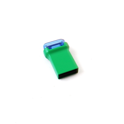 محرك أقراص فلاش USB 3.0 معدني صغير الحجم باللون الأخضر مع شريحة فلاش من الفئة A