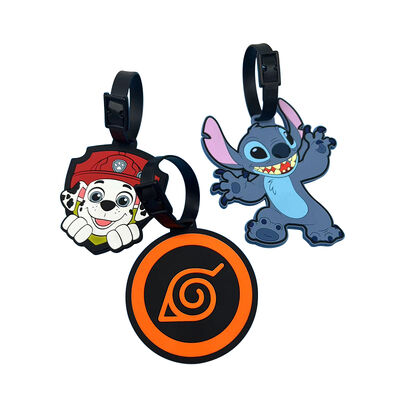 بطاقة الأمتعة تتبع تصميم العميل المصنوعة من مادة بي في سي بطاقة الأمتعة وضعت على حقيبة سفر سهلة ويمكن إعادة استخدامها