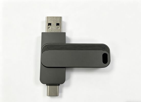 بندقية اللون الأسود USB 3.0 + النوع C 1005 مرت H2 اختبار النوع C محركات أقراص فلاش USB تطابق سريع الولايات المتحدة الأمريكية والاتحاد الأوروبي ستاندرد