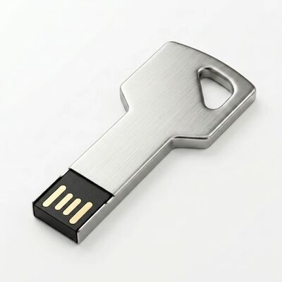 محرك أقراص فلاش USB مزود بمفتاح من سبائك الزنك مع خاصية التشفير، تصميم مخصص، مرحبًا بجهاز تخزين آمن ومتين ومثالي للأعمال