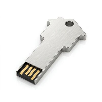 سلسلة اللؤلؤ المعدنية محرك فلاش USB فضي جهاز تخزين مضغوط درجة حرارة التشغيل من 50 إلى 80 درجة مثالية للأعمال