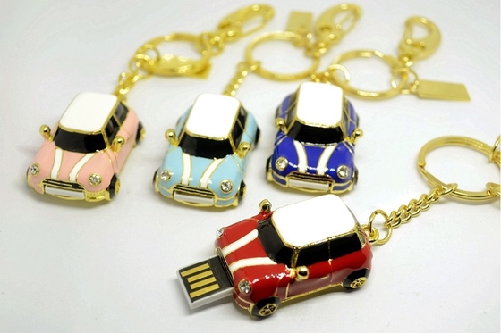 أشكال مفاتيح السيارة مخصص مطبوعة USB Memory عصا 15 ميجابايت / ثانية محركات أقراص USB الشخصية