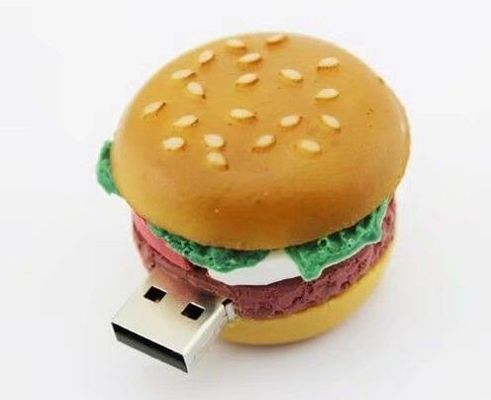 أشكال محرك أقراص فلاش USB للأغذية مصنوعة من منفذ مواد المحاكاة بواسطة 2.0 3.0