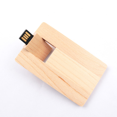 CMYK طباعة 16 جيجابايت 32 جيجابايت 64 جيجابايت محرك فلاش القيقب بطاقة خشبية USB UDP رقائق داخل