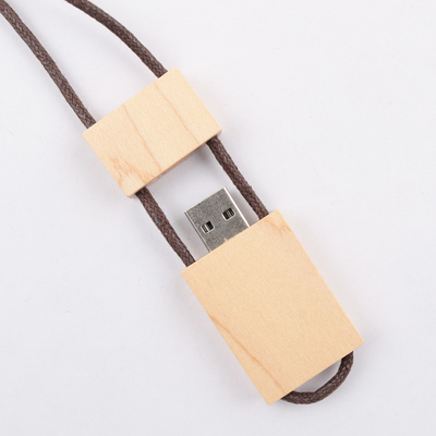 16 جيجابايت 32 جيجابايت 64 جيجابايت محرك فلاش USB خشبي القيقب مع حبل USB 3.0 سرعة عالية
