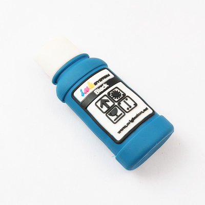محرك أقراص فلاش USB مخصص على شكل زجاجة حبر USB 2.0 3.0 H2 اختبار 256 جيجابايت