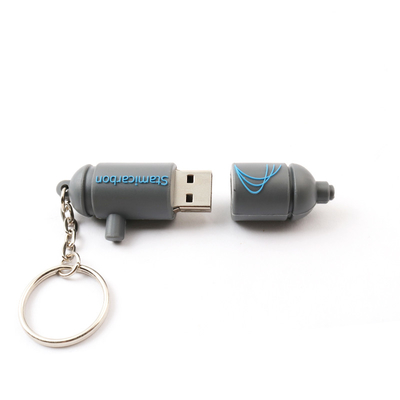 2.0 3.0 شخصية 15 ميجابايت / ثانية لينة PVC مخصصة محركات أقراص USB مع كيرينغ