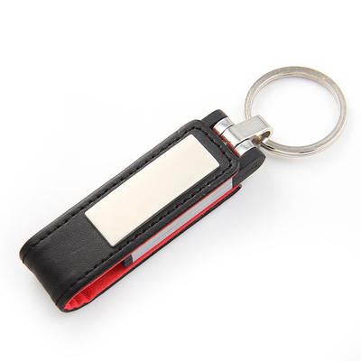 حالة معدنية جلد حقيقي محرك فلاش USB 64 جيجابايت 128 جيجابايت 256 جيجابايت وافق لجنة الاتصالات الفدرالية