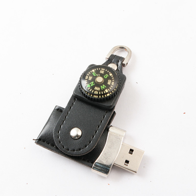 محرك فلاش USB مصنوع من الجلد بذاكرة كاملة 2.0 3.0 سعة 16 جيجابايت و 32 جيجابايت معتمد من ROSH