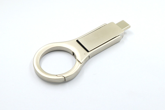 محرك أقراص فلاش USB معدني فضي OTG 2.0 32 جيجا بايت 128 جيجا بايت Usb C Memory عصاs