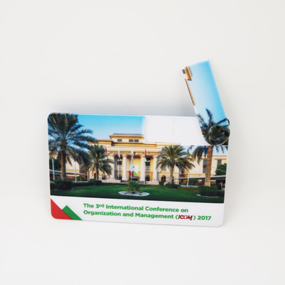 2.0 UDP متدرج بطاقة ائتمان USB عصاs 32GB 64GB 128GB CMYK Logo